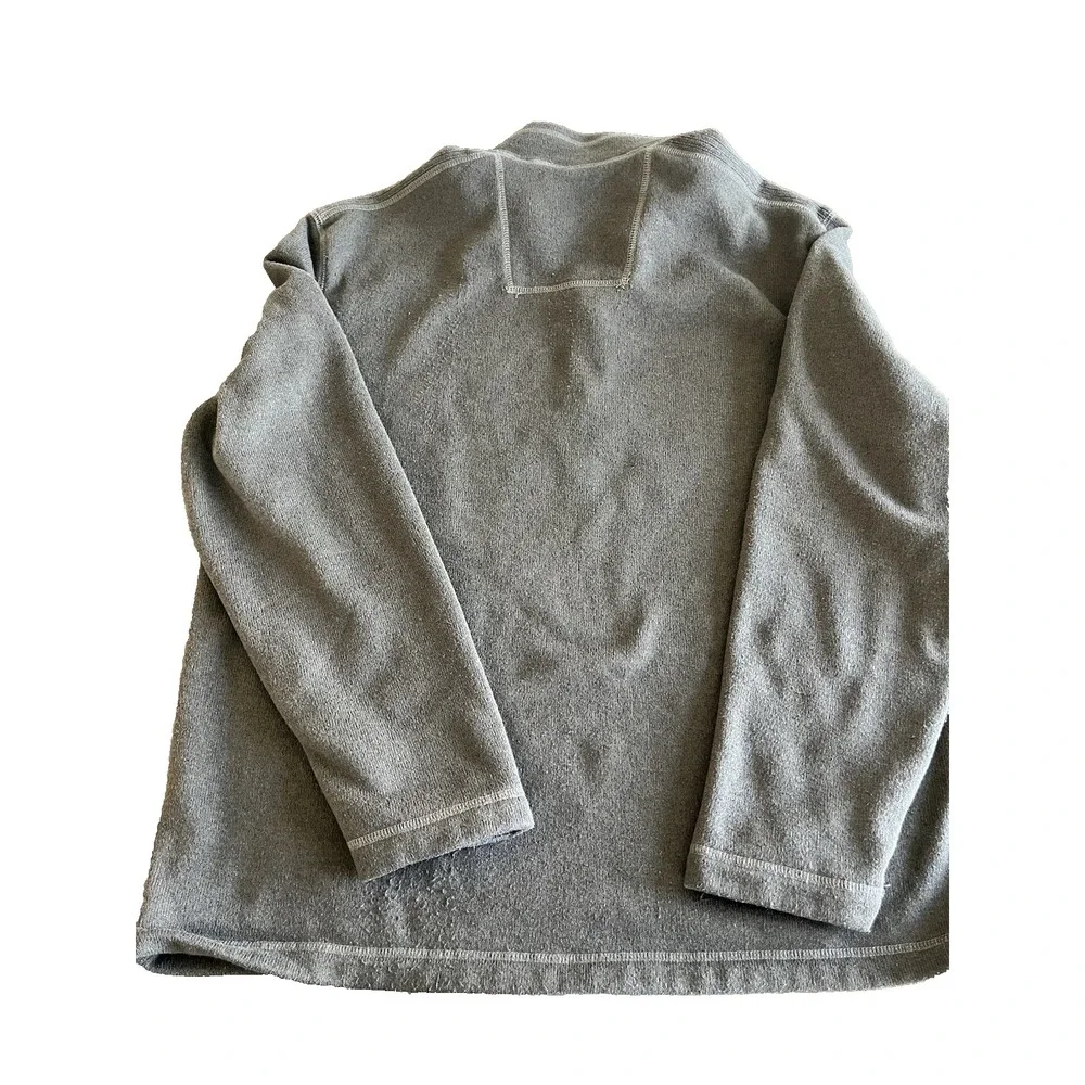 G.H. Bass & Co Men's Quarter Zip Fleece‎ Pullover Polyester Brown Size XXL 2XL
